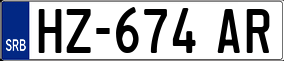Trailer License Plate